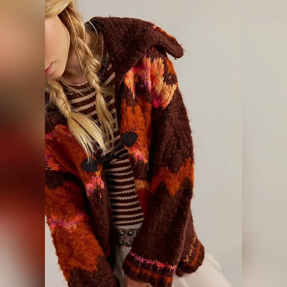 FREE PEOPLE Westray cardigan, Size Large, Multicolor, Retail Price $298.00 USD - Picture 7 of 16